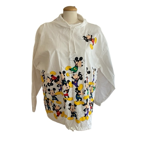 DISNEY 90s Vintage NWT 100% Cotton Jacket Sweater Windbreaker Women’s size m-l - Picture 2 of 8